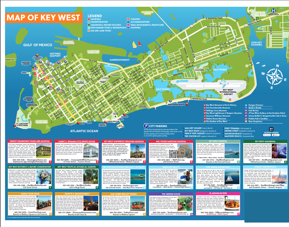 Map C Key West Attractions Association